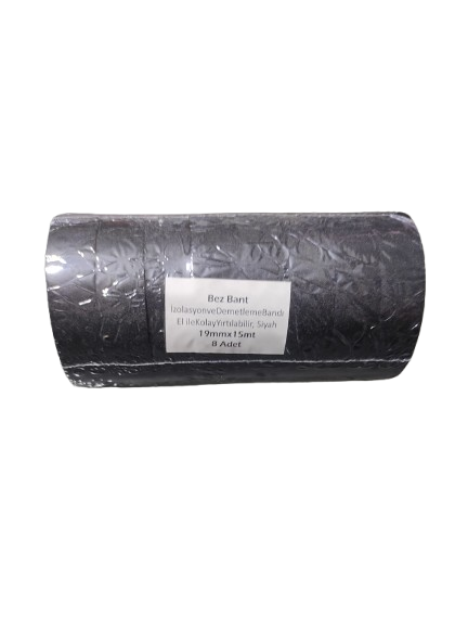 Tüysüz Bez Bant Elektri̇k İzolasyon Kablo Sarma Bandı 19 Mm X 15 Metre (8 Adet)