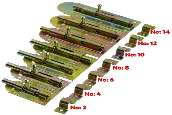 Metal Mavzer Sürgü / Kapı Pencere Dolap Emni̇yet Ki̇li̇di̇ No:10 
