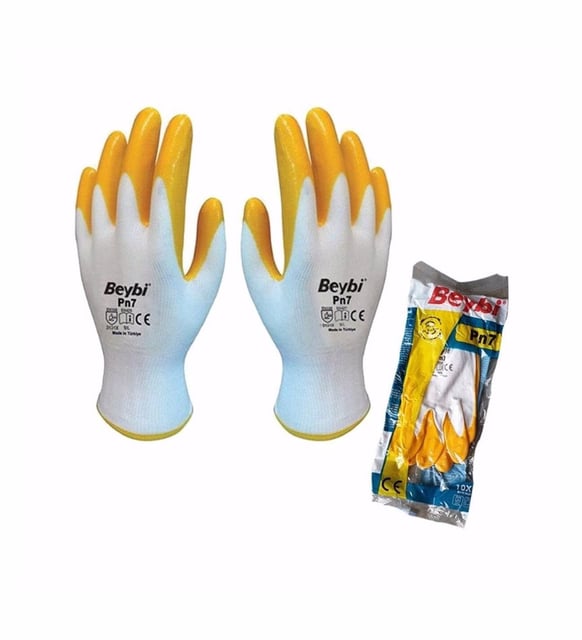 Beybi̇ PN7 Polyester Örme Nitril İş Eldi̇veni̇ 