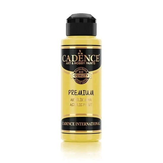 Cadence Premium Akri̇li̇k Boya - 0755 Limon Sarı 120 ml 