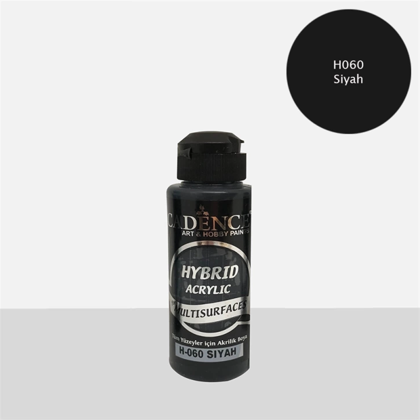 Cadence Multi̇surface Hybri̇d Akri̇li̇k Boya -Siyah 120 ml 