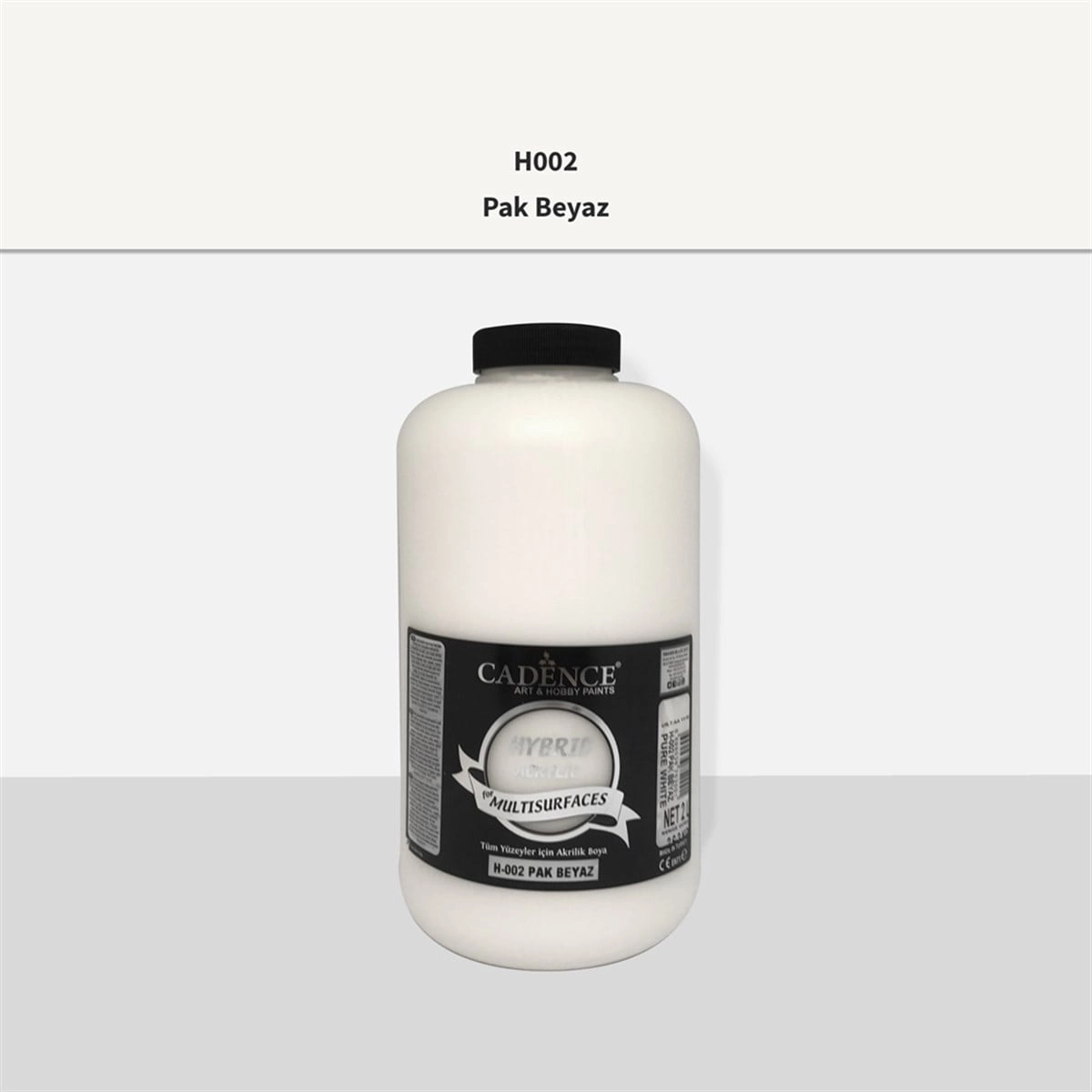Cadence Multi̇surface Hybri̇d Akri̇li̇k Boya - 002 Pak Beyaz 2 Li̇tre 