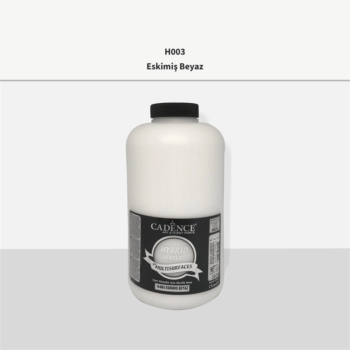 Cadence Multi̇surface Hybri̇d Akri̇li̇k Boya - Eski̇mi̇ş Beyaz 2 Litre 