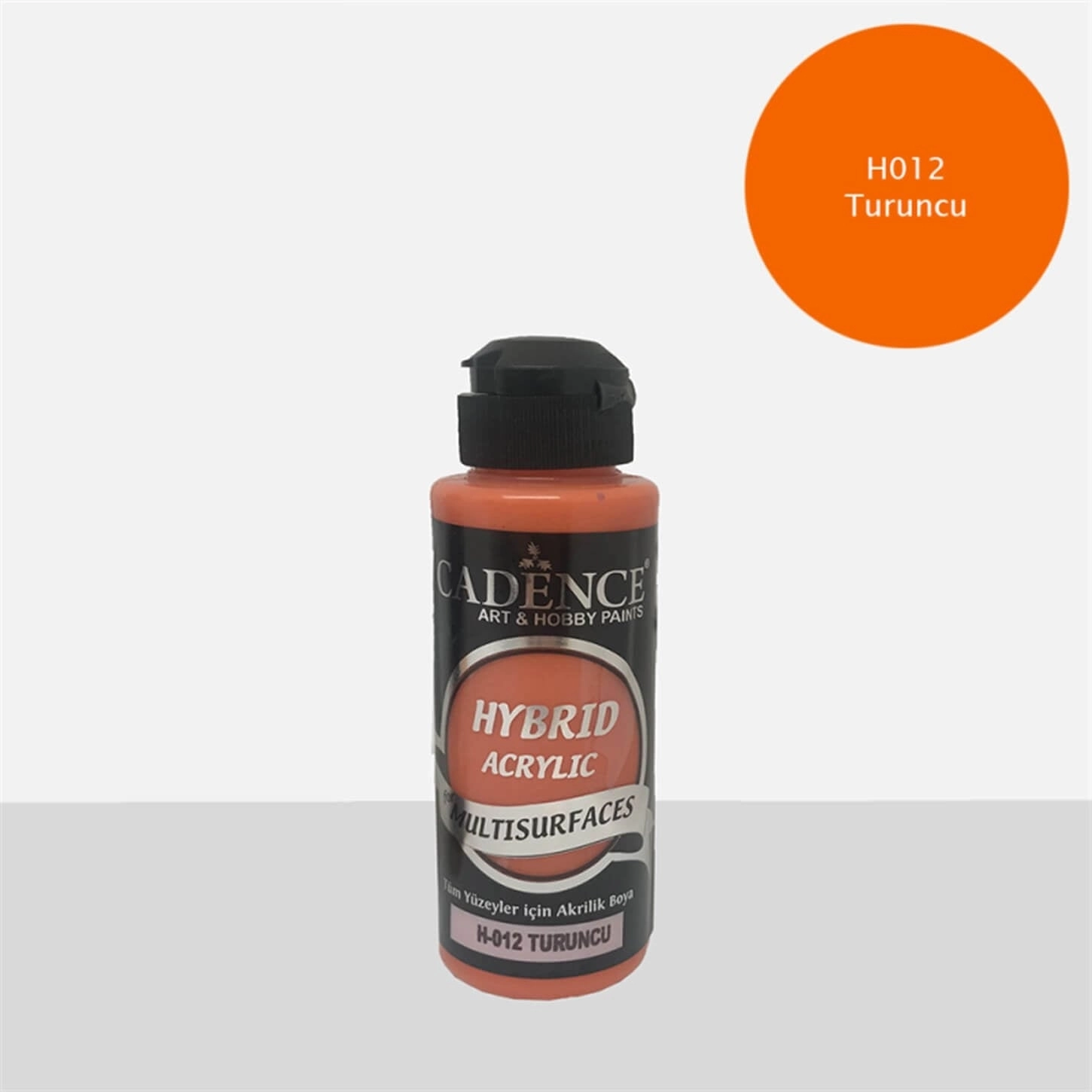Cadence Multi̇surface Hybri̇d Akri̇li̇k Boya - Turuncu 120 ml 