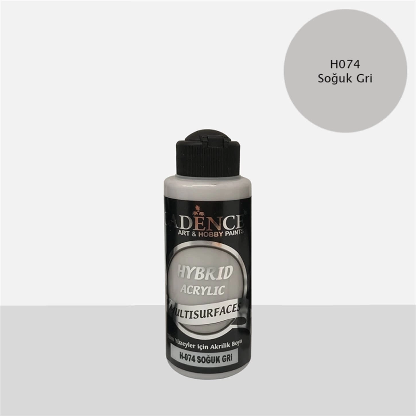 Cadence Multi̇surface Hybri̇d Akri̇li̇k Boya - Soğuk Gri 120 ml 