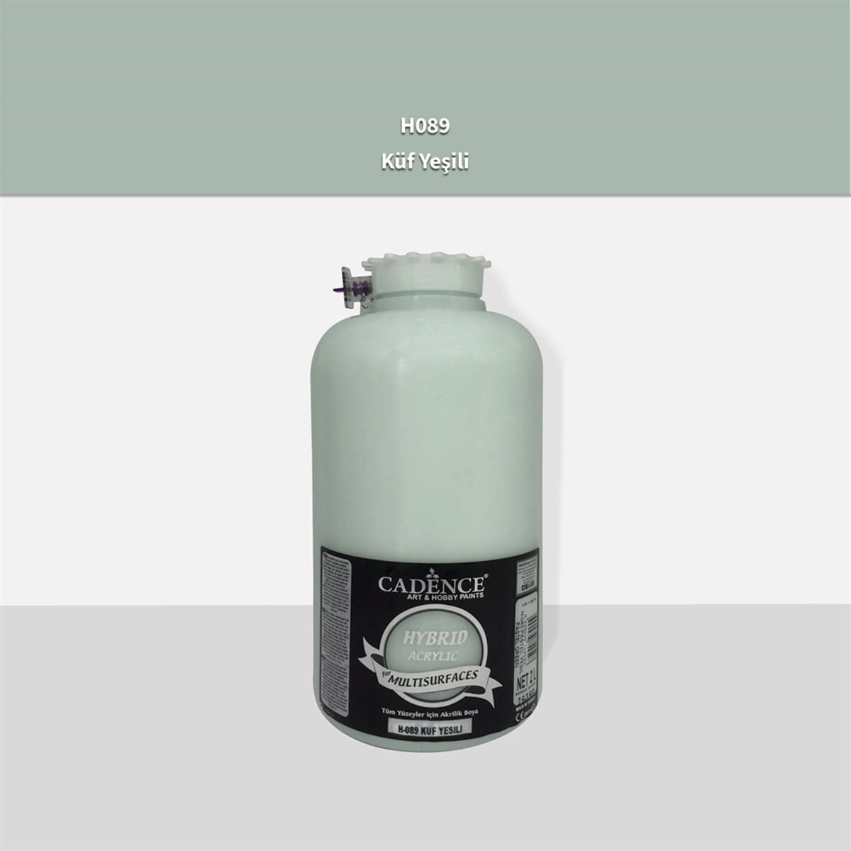 Cadence Multi̇surface Hybri̇d Akri̇li̇k Boya - Küf Yeşili 2 Litre 