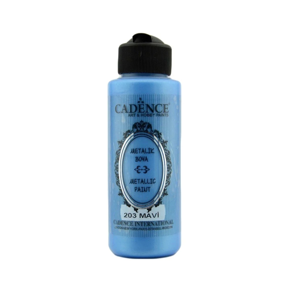 Cadence Metali̇k Boya - 203 Mavi̇ 120 ml 