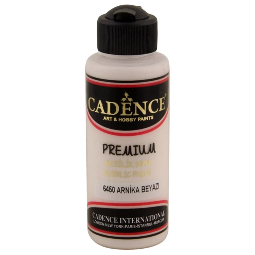 Cadence Premium Akri̇li̇k Boya - 6450 Arni̇ka Beyazı 120 ml 