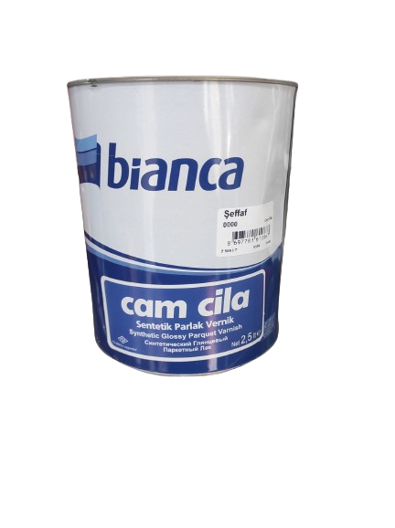 Bi̇anca Cam Ci̇la Senteti̇k Parlak Parke Verni̇ği̇ Şeffaf 2.5 LT 