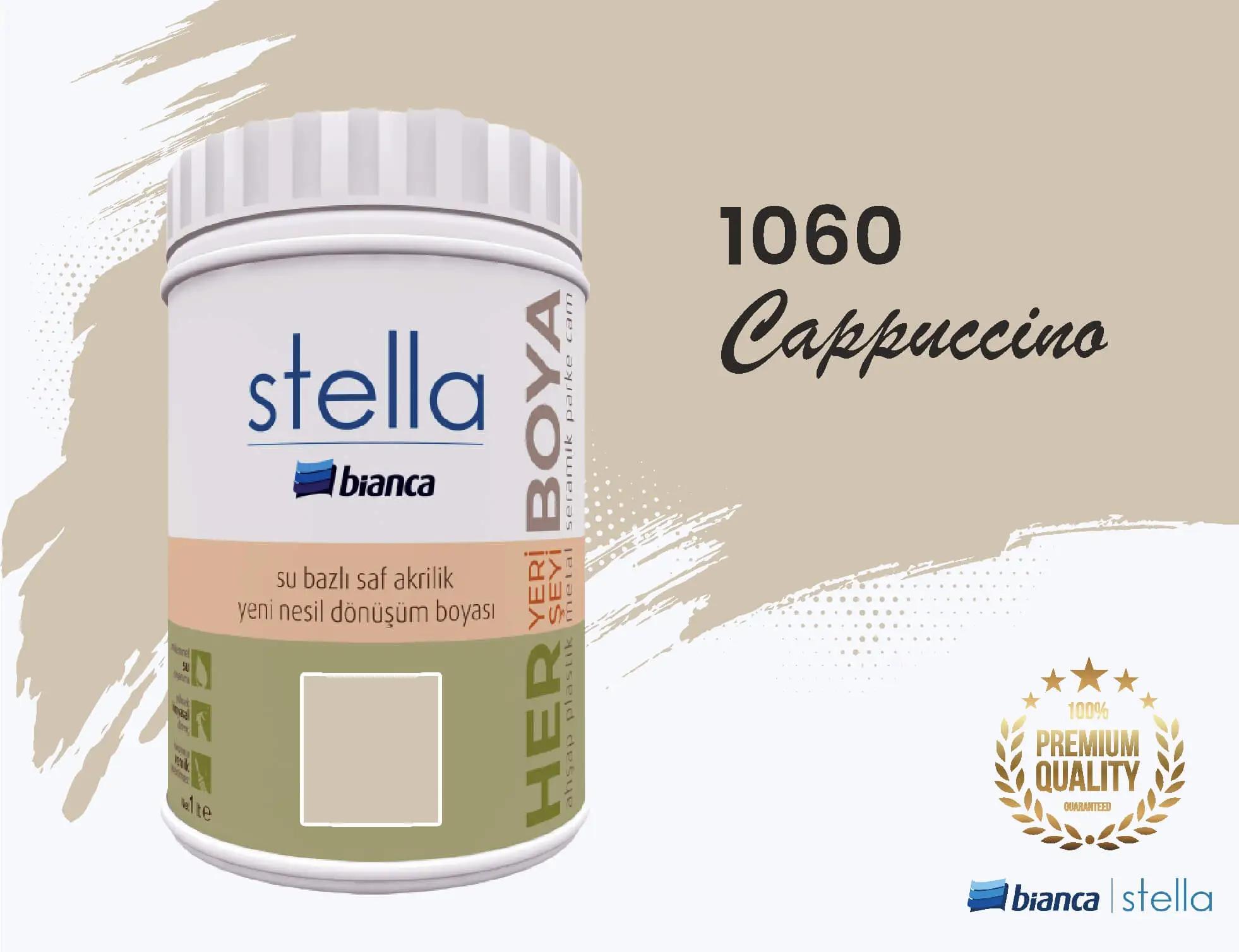 Bi̇anca Stella Su Bazlı Saf Akri̇li̇k Boya 1 Li̇tre Cappuccino 