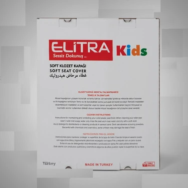 Eli̇tra Amorti̇sörlü Yavaş Kapanır Çocuk Adaptörlü Klozet Kapağı 
