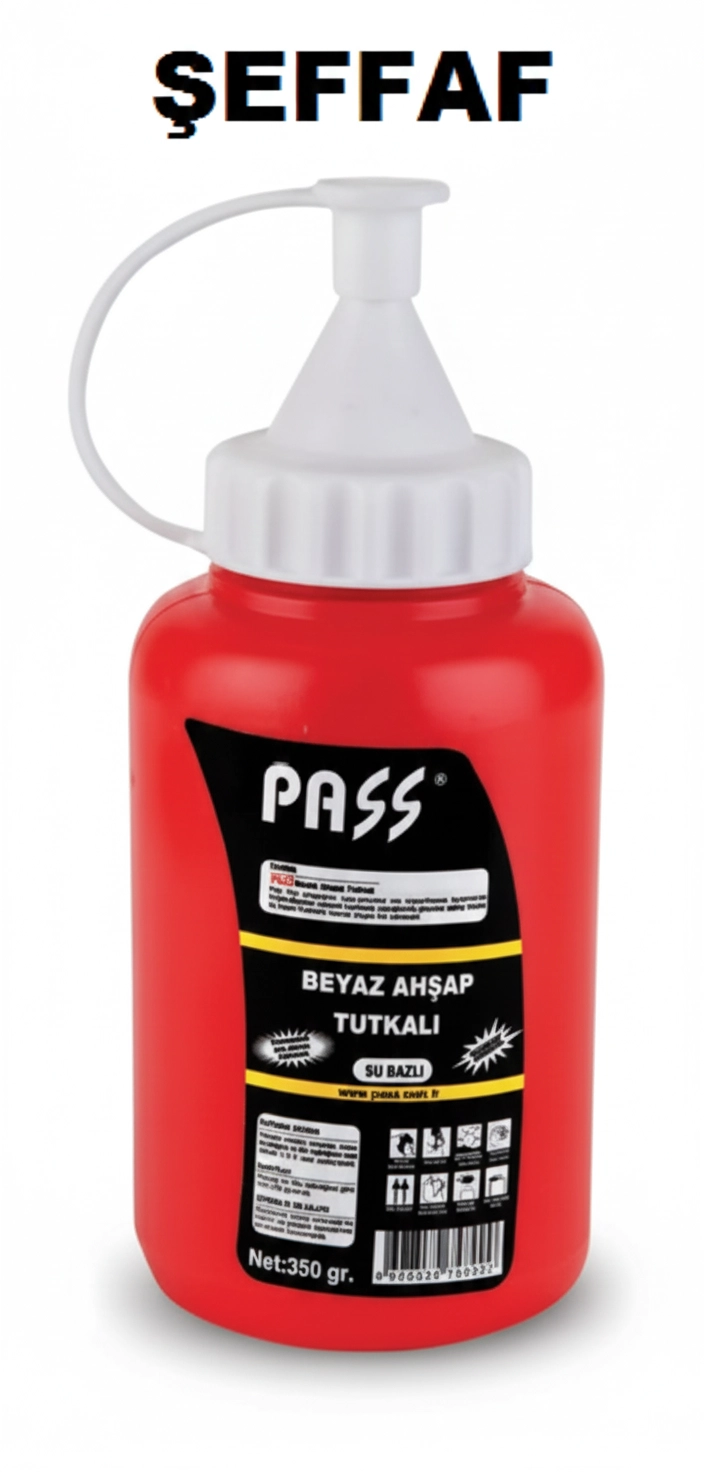 Pass Şeffaf Ahşap Tutkalı 350 Gr 