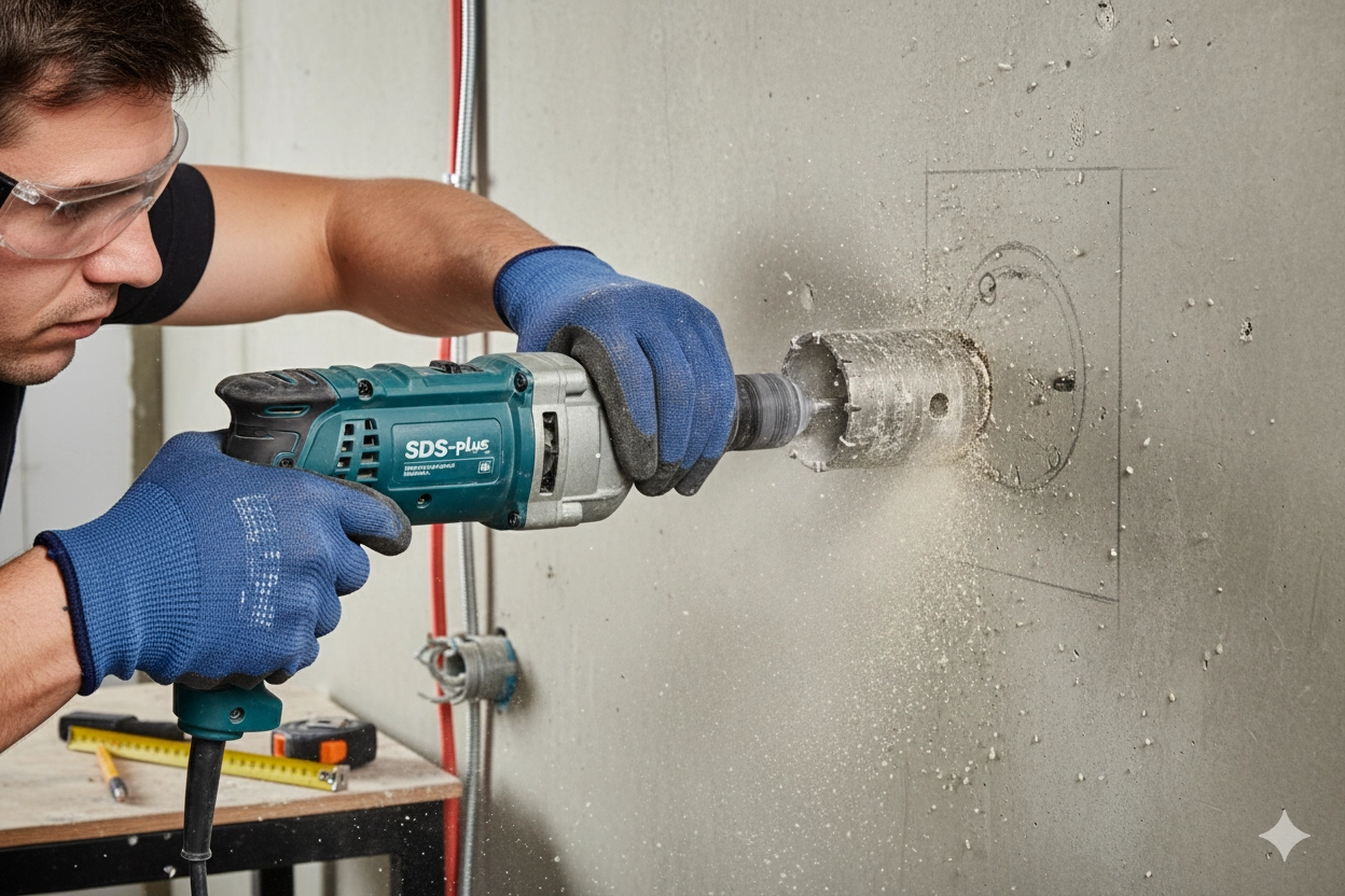 Bay-Tec Beton Buat Açma Panç Seti̇ Sds 65 mm 