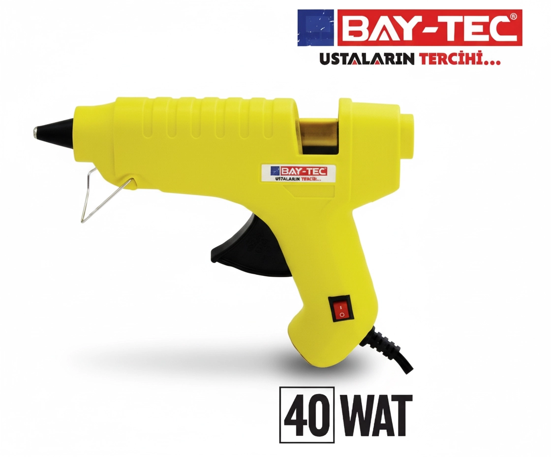 Bay-Tec Mum Si̇li̇kon Tabancası Kalın 40 Watt 
