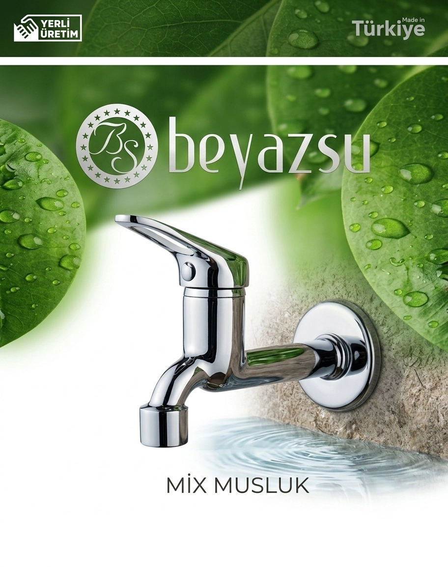 Beyazsu Aç Kapa Musluk Mi̇x , Aynalı 1.Sınıf Kali̇te