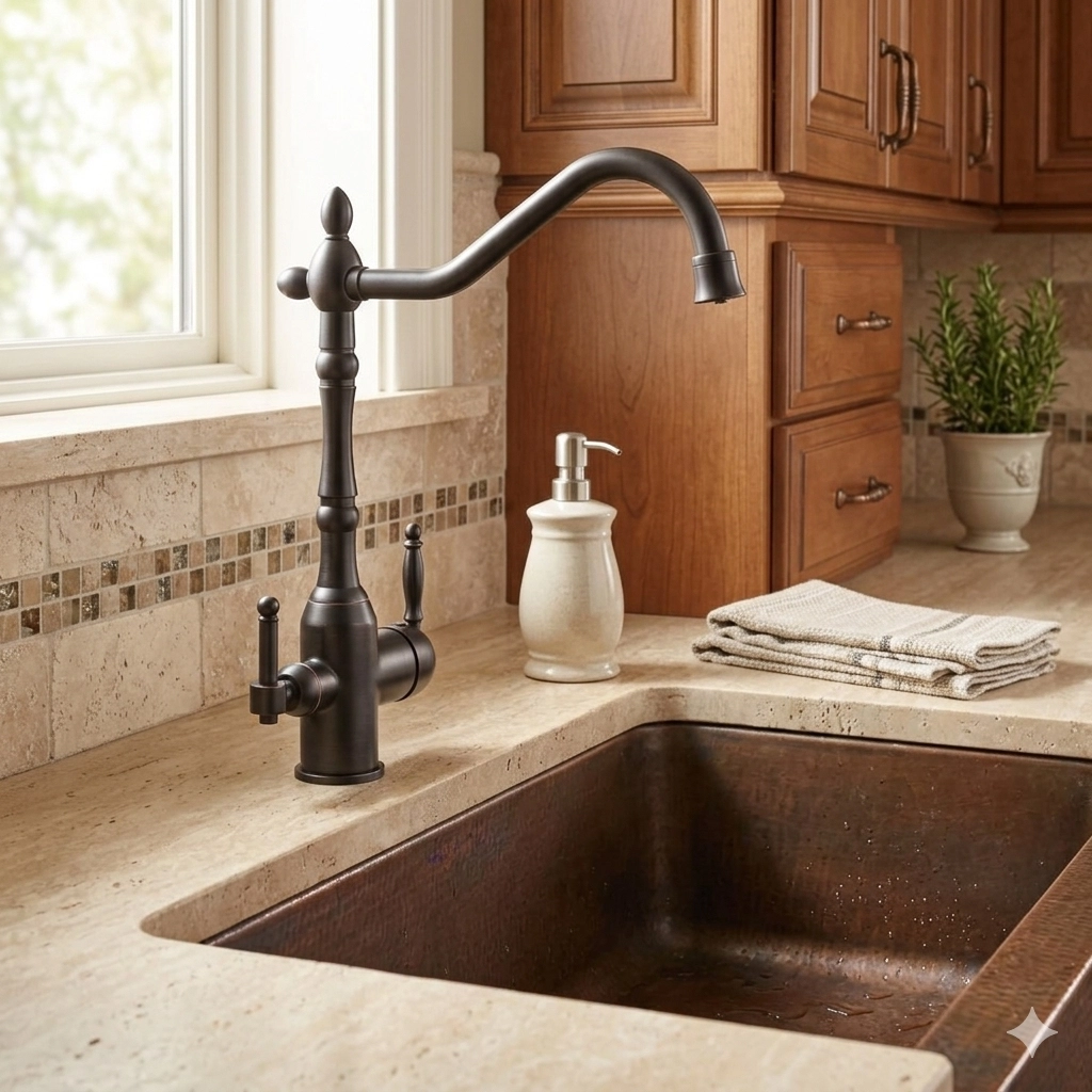 LPD Se Borulu Arıtmalı Mutfak Evi̇ye Lavabo Bataryası Siyah
