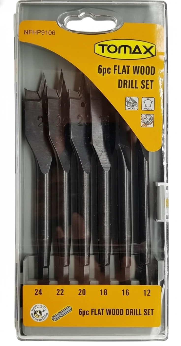 Tomax Yaprak Matkap Ucu Takımı 6 Parça 12 - 24 mm