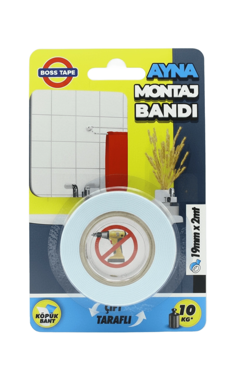 BOSSTAPE AYNA MONTAJ BANDI 19 MM x  2 METRE