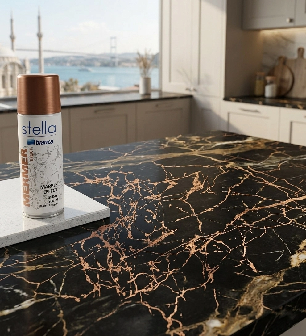 Bi̇anca Stella Mermer Efekti̇ Spreyi̇ 200 ml Bakır