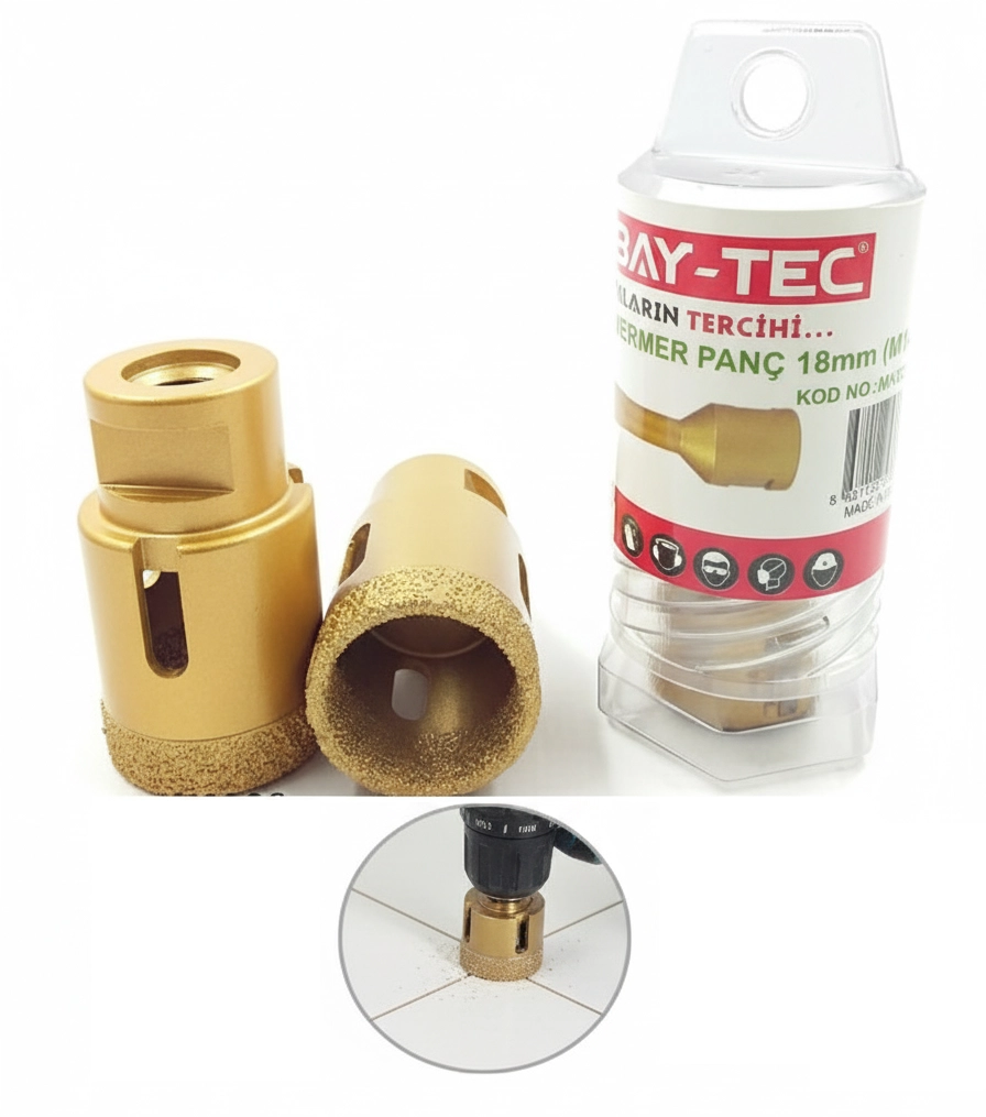 Bay-tec Serami̇k Mermer Panç M14 (16 - 18 - 20 - 25 - 30 - 35 mm) 