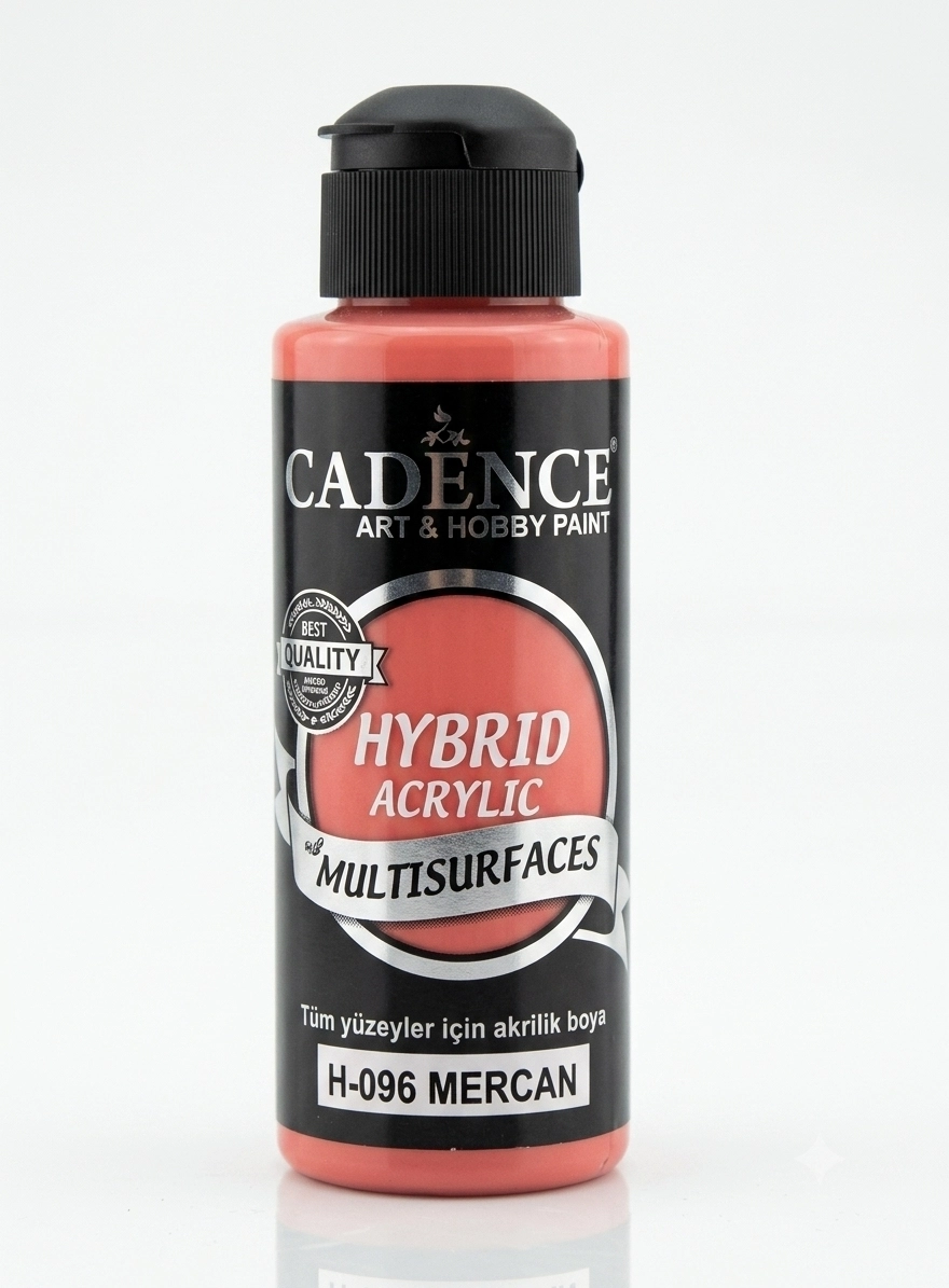 Cadence Multi̇surface Hybri̇d Akri̇li̇k Boya - Mercan 120 ml 
