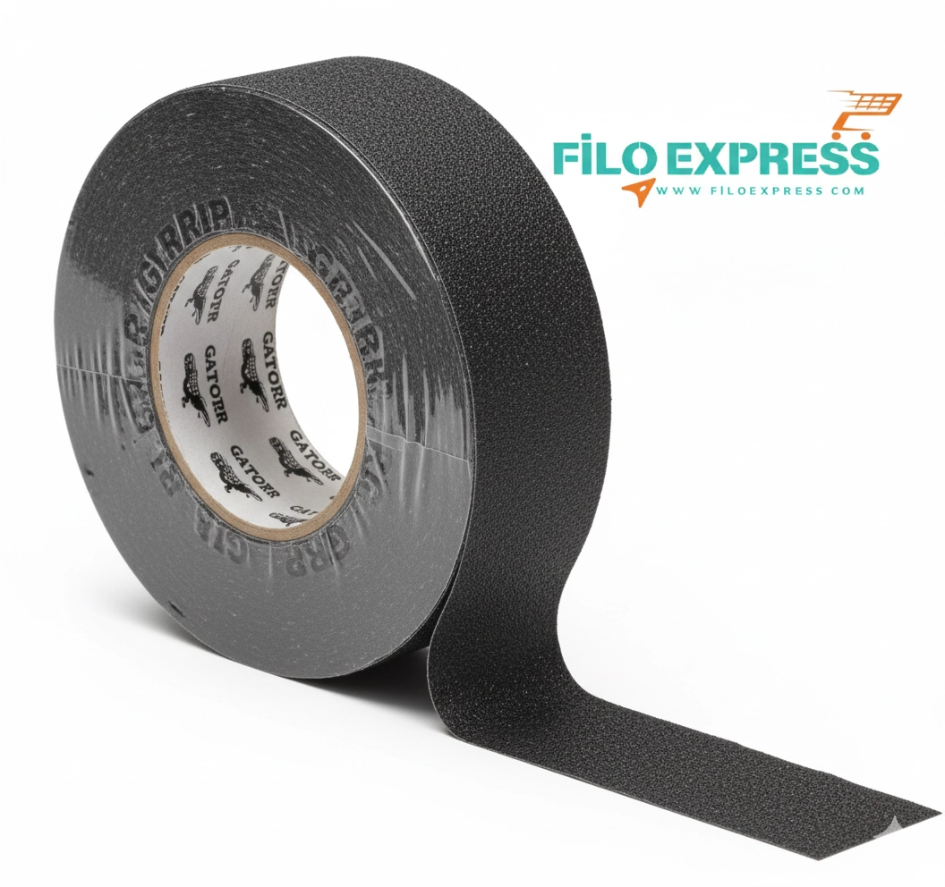 Fi̇lo Zemi̇n Merdi̇ven Kaydırmaz Bant Si̇yah 25 mm X 10-15-25 Metre Seçenekli