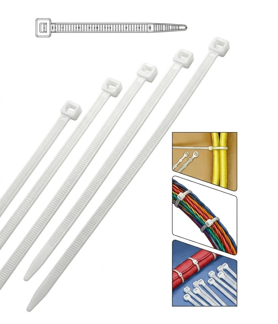 Kablo Bağı Cırt Kelepçe 8.0 X 380 mm (100 Adet)