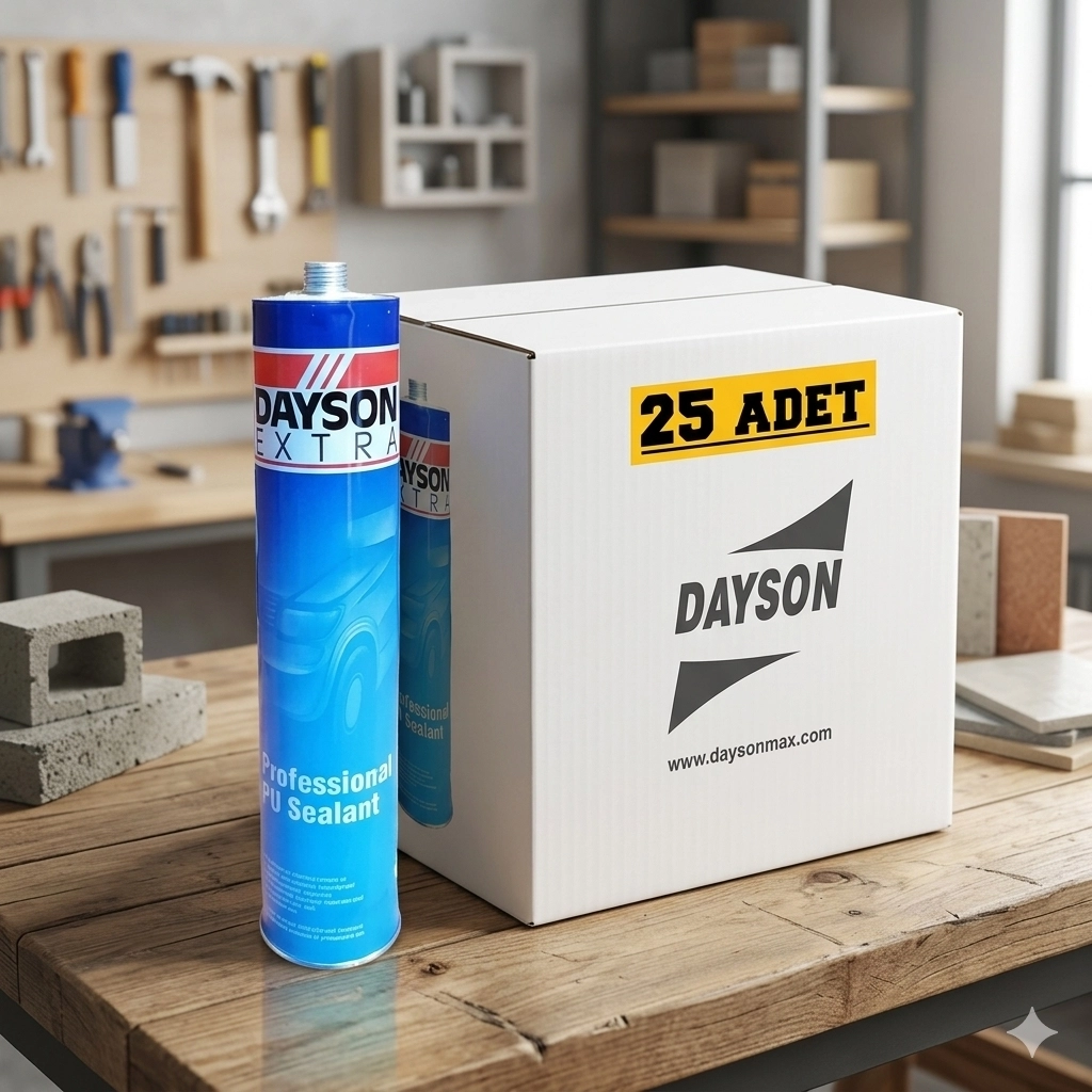 Dayson Poliüretan Mastik Extra Siyah 280 ml Koli 25 Adet
