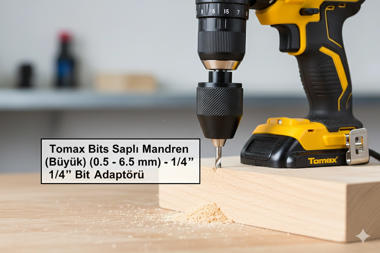Tomax Bi̇ts Saplı Mandren ( Büyük ) 0,5 - 6,5 mm 1/4’’