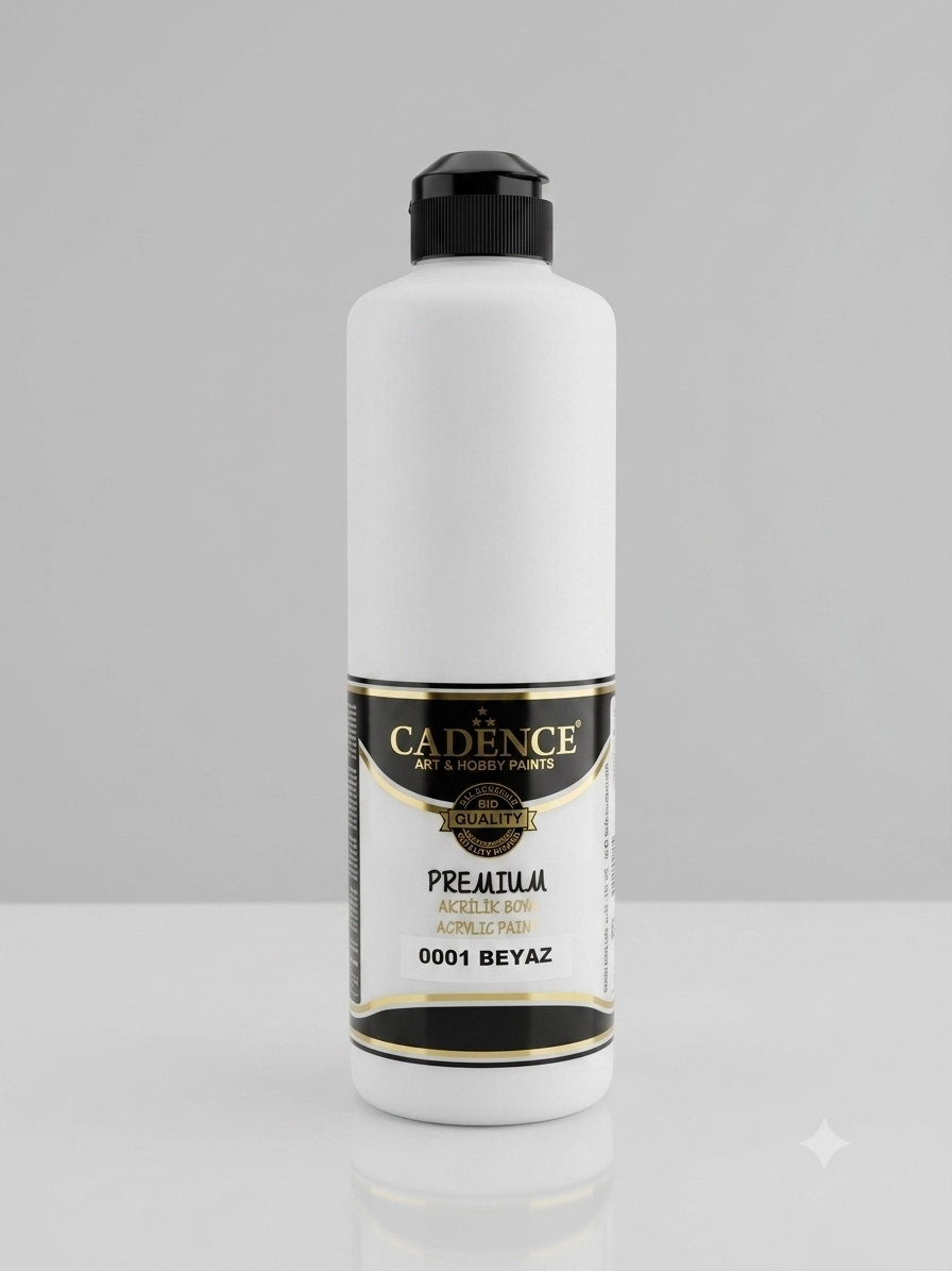 Cadence Premi̇um Akri̇li̇k Boya - 001 Beyaz 500 ml 
