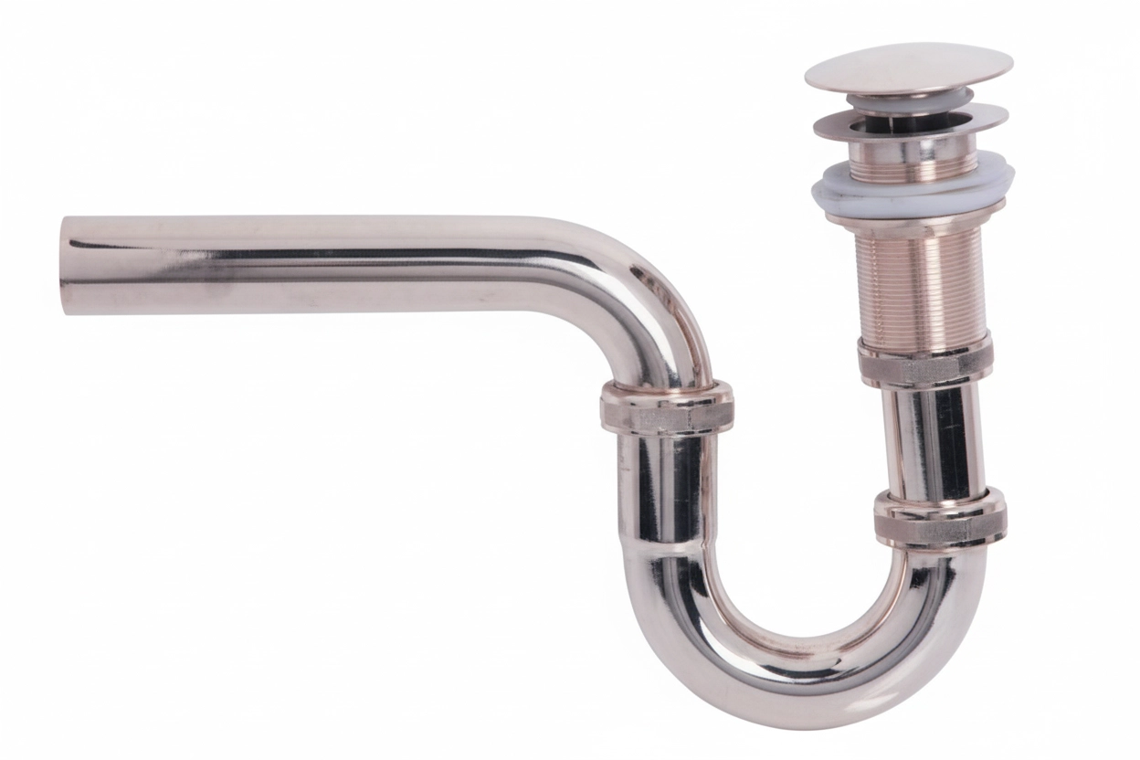 Krom Lavabo Gider Si̇fonu Esli̇ Pop Up Özelli̇kli̇ (Lüx , %100 Pi̇ri̇nç) 