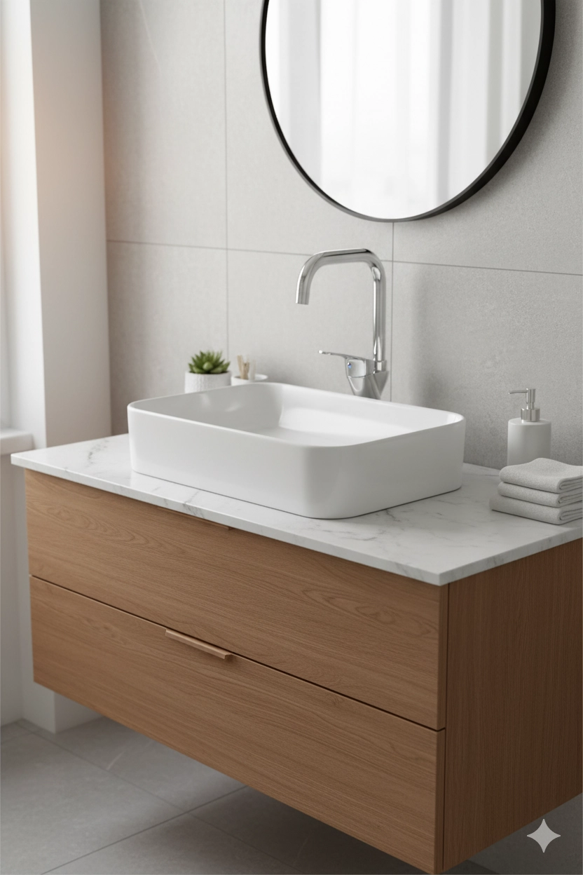 Euromi̇x Spectra Kısa Kuğu Lavabo Bataryası 