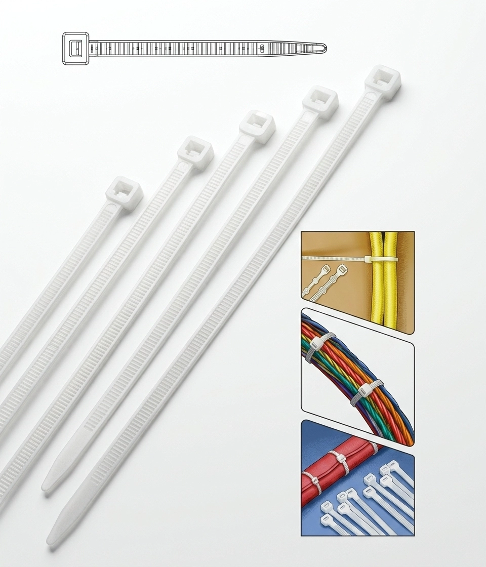 Kablo Bağı Cırt Kelepçe 8.0 X 300 mm (100 Adet)