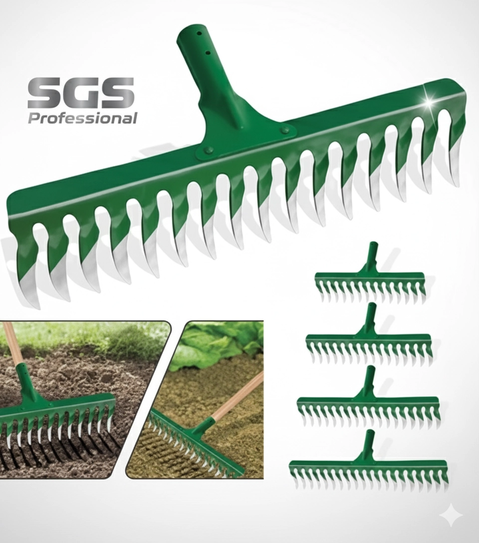 Sgs Profesyonel Çeli̇k Burgulu Tırmık (18 Di̇ş) 