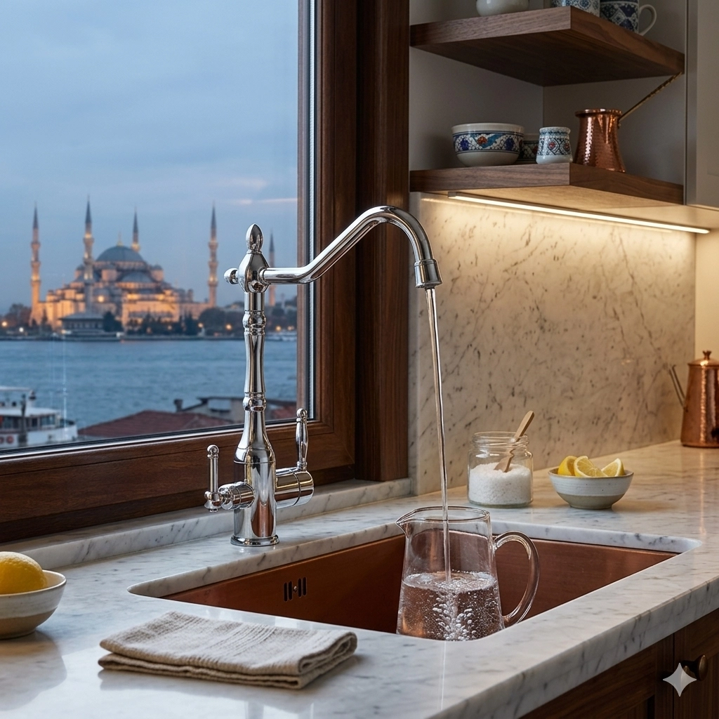 LPD Se Borulu Arıtmalı Mutfak Evi̇ye Lavabo Bataryası Krom