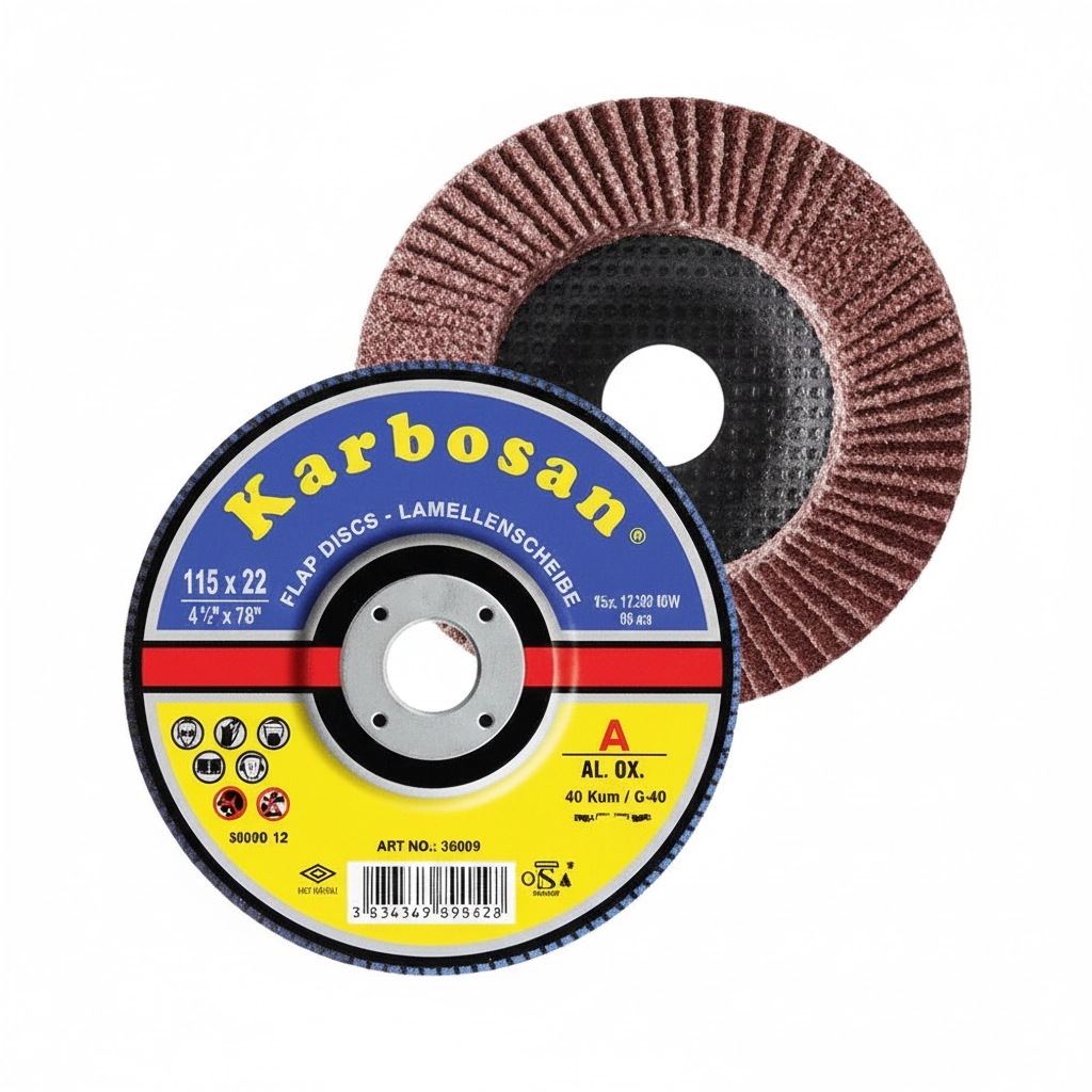 Karbosan Flap Di̇sk Zımpara 115 mm (40 - 60 - 80 - 100 - 120 Kum
