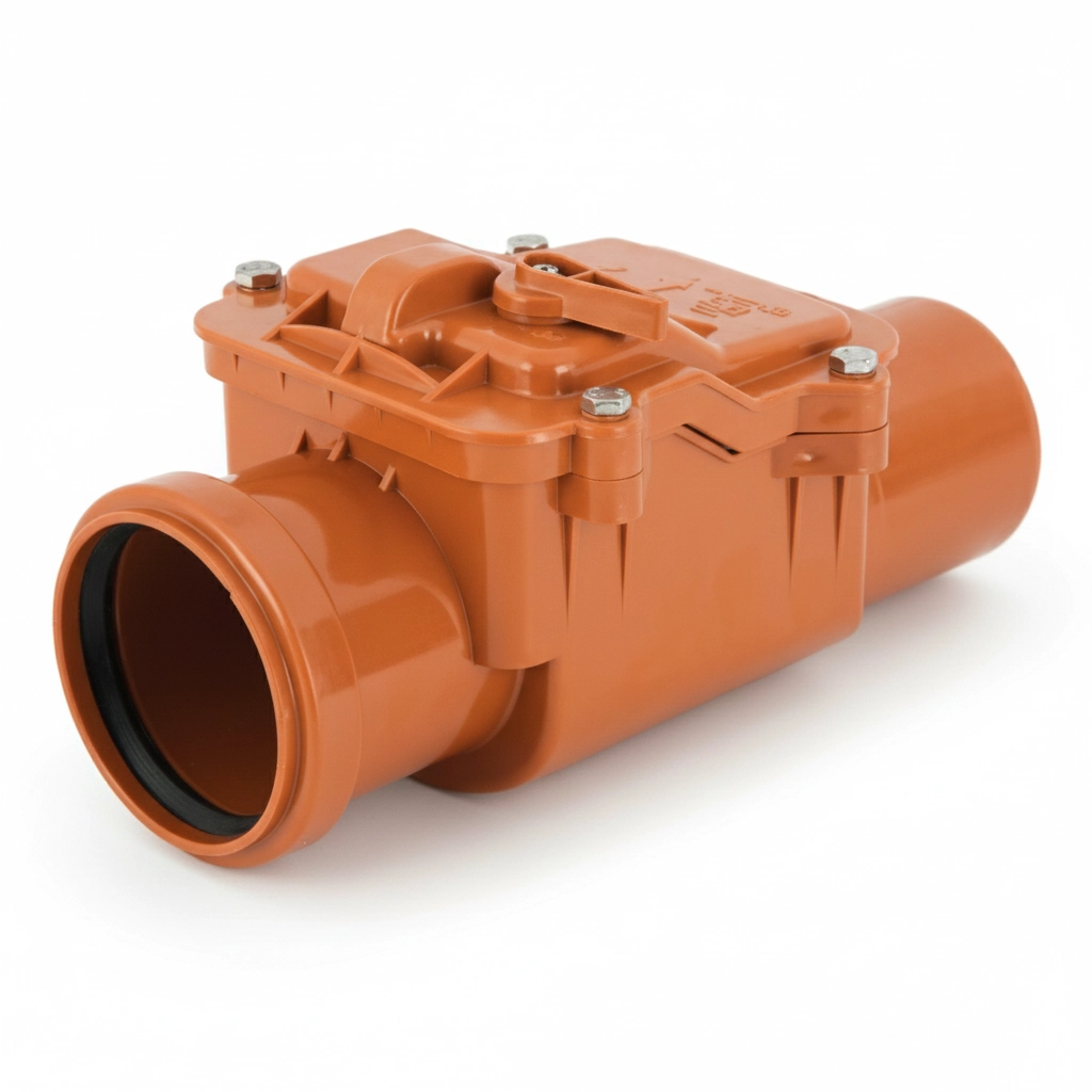 Atık Su Çekvalf Ki̇li̇tlenebi̇li̇r 70’li̇k Pvc Çek Valf Rögar Klapesi 
