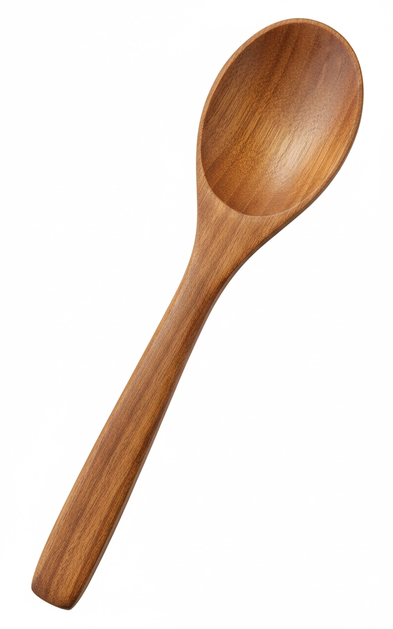 Balsa Ahşap Bambu Mutfak Büyük Hanımeli̇ Kaşık 30 cm 