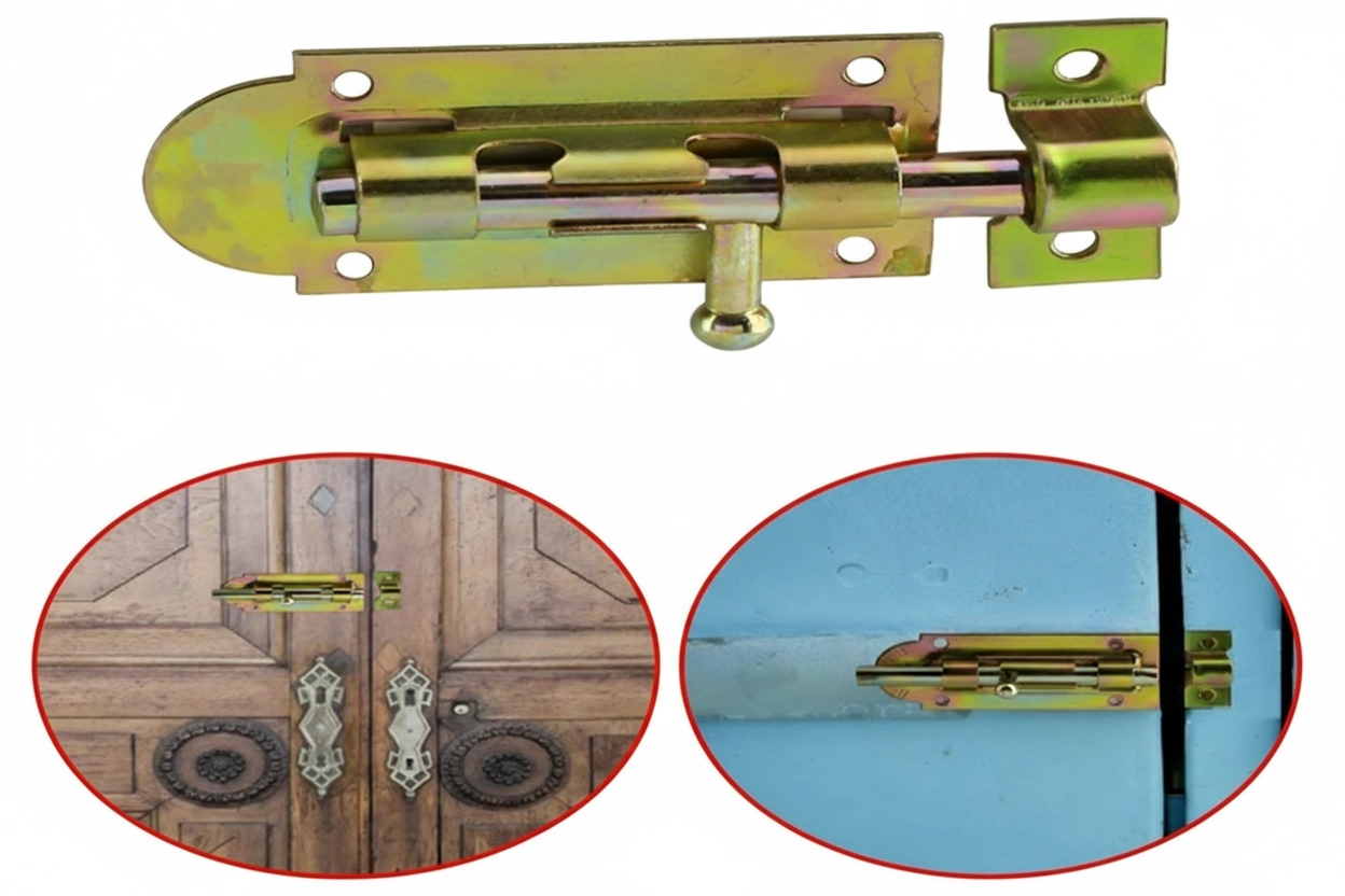 Metal Mavzer Sürgü / Kapı Pencere Dolap Emni̇yet Ki̇li̇di̇ No:2 