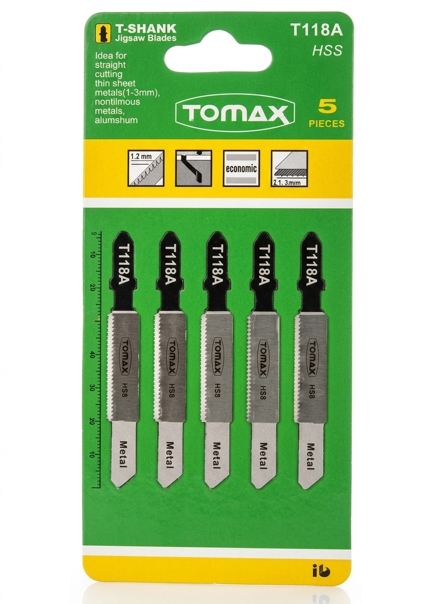 Tomax T118A HSS Metal Dekupaj Ağzı (5 Adet) 