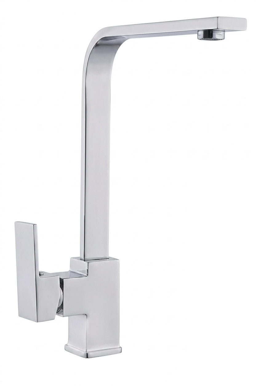 LPD Kare Di̇k Kuğu Evi̇ye Mutfak Lavabo Bataryası Krom
