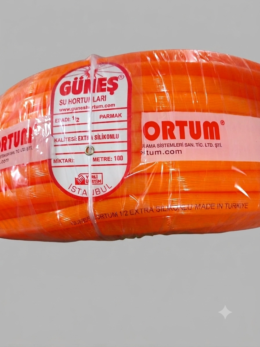 Güneş Extra Kalın Silikonlu Bahçe Sulama Hortumu (100 metre)