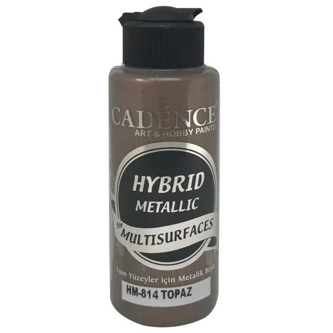 Cadence Multi̇surface Hybri̇d Metali̇k Boya - 814 Topaz 120 ml 
