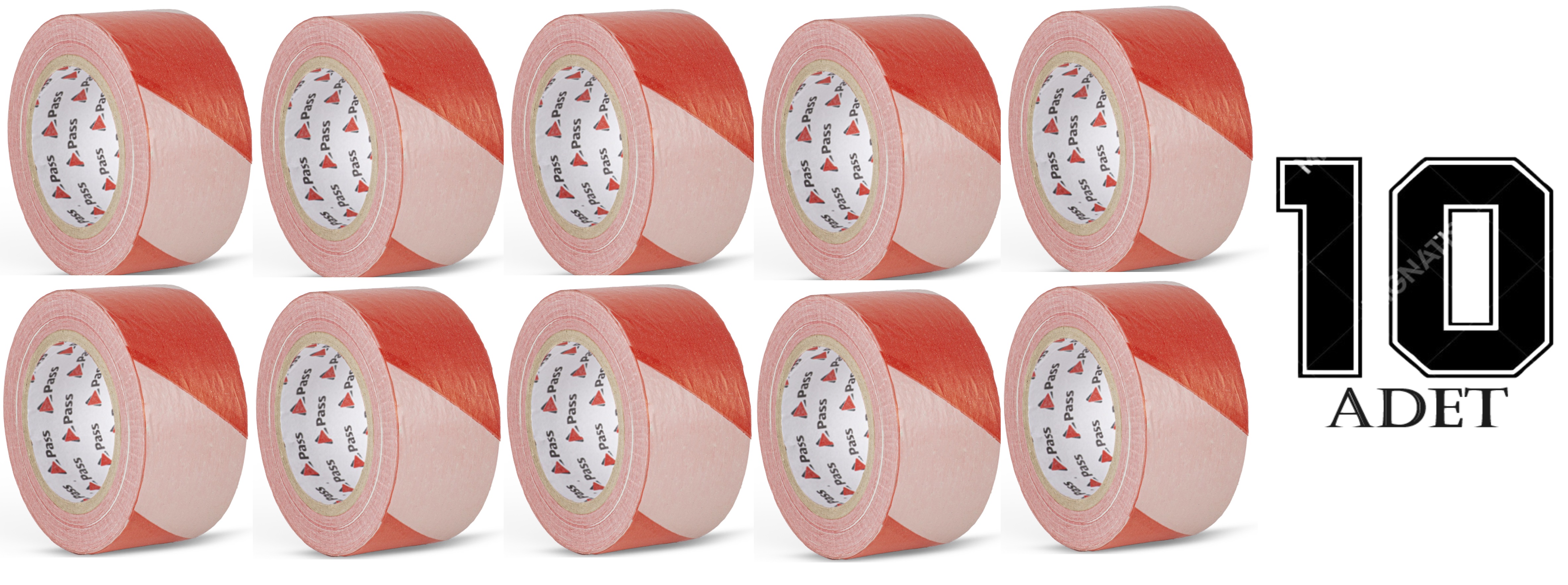 506k Emni̇yet Uyarı İkaz Şeri̇t Bandı 6 Cm X 110 Metre (10 Adet) 
