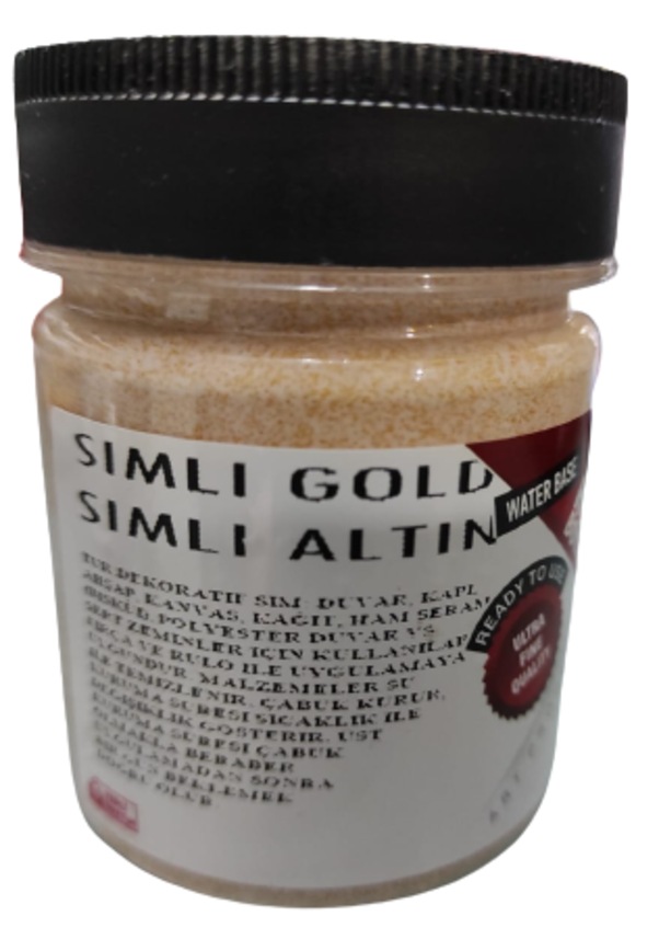 Pass Hobi̇ Gi̇ldi̇ngs 7001 Simli Boyası Altın 120 cc 