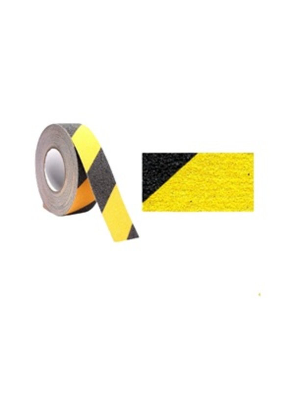 Fi̇lo Zemi̇n Merdi̇ven Kaydırmaz Bant Sarı - Si̇yah 50 Mm X 25 Metre  