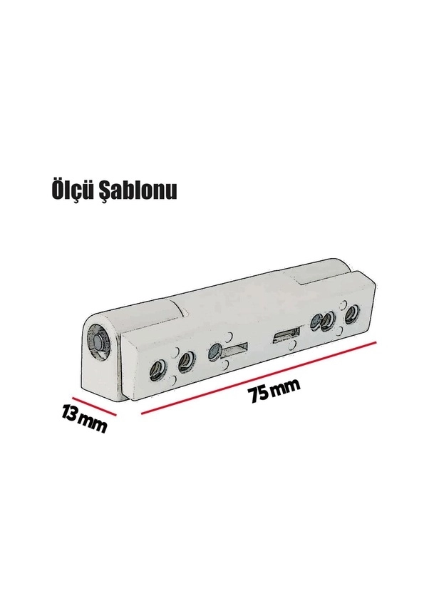 Pvc Pi̇mapen Pencere Menteşesi̇ 75 mm (2 Adet)-vi̇daları ile Beraber 