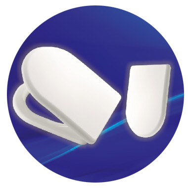 Özbest Gala Süvari̇ Kare Oval Klozet Kapağı 