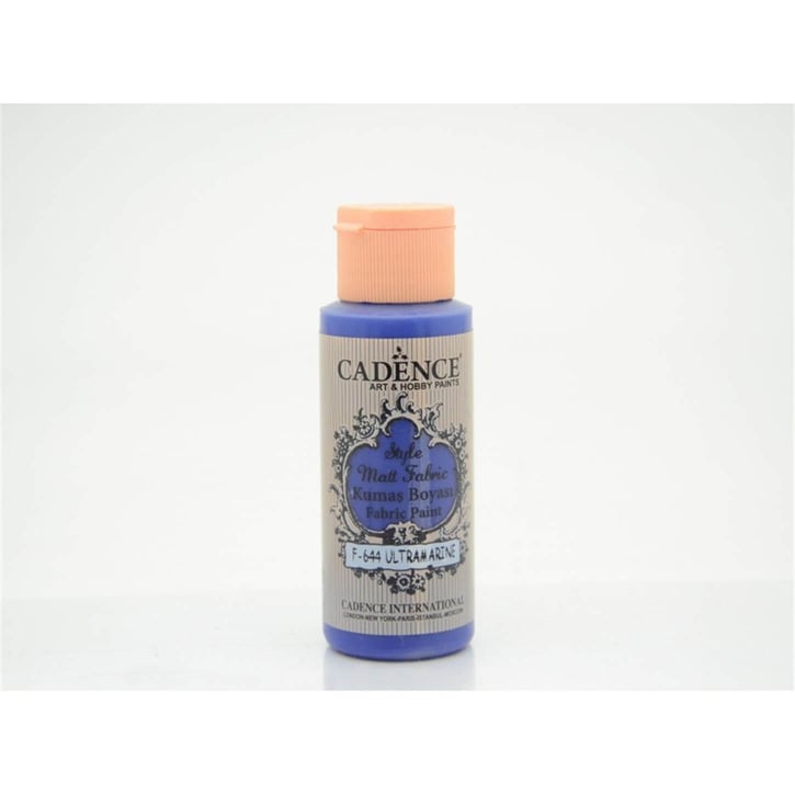 Cadence Style Matt Kumaş Boya F-644 Ultramari̇ne 59 ml 