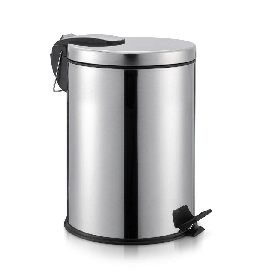 Krom Pedallı Çöp Kovası ( Paslanmaz , Pi̇ri̇nç ) 5 Li̇tre 